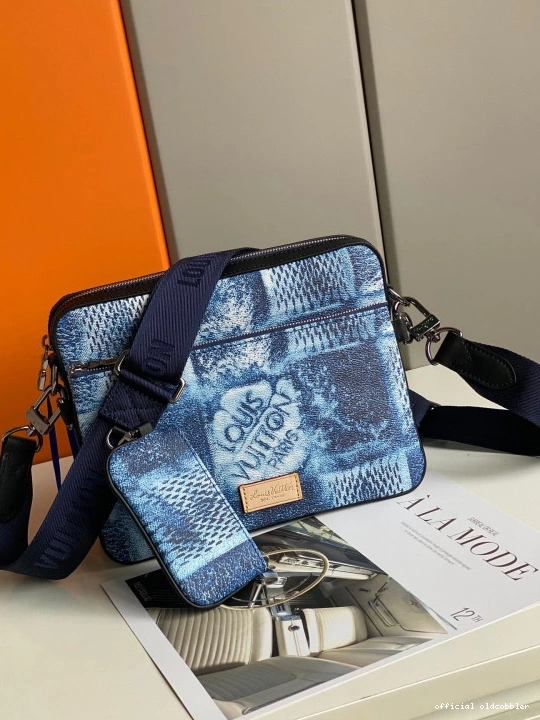 Official oldcobbler TRIO VUITTON MESSENGER LOUIS 0815